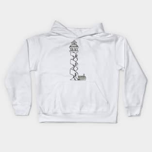 surreal lighthouse Kids Hoodie